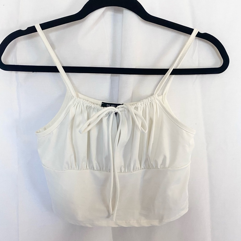 Ruched Tie Top